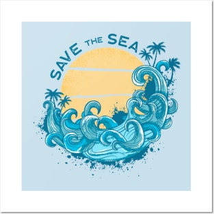 SAVE THE SEA Posters and Art